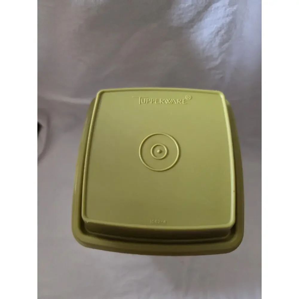 Vtg Tupperware Pick A Deli 2 Qt Pickle Keeper 1560 3 pieces Avocado Green 70’s